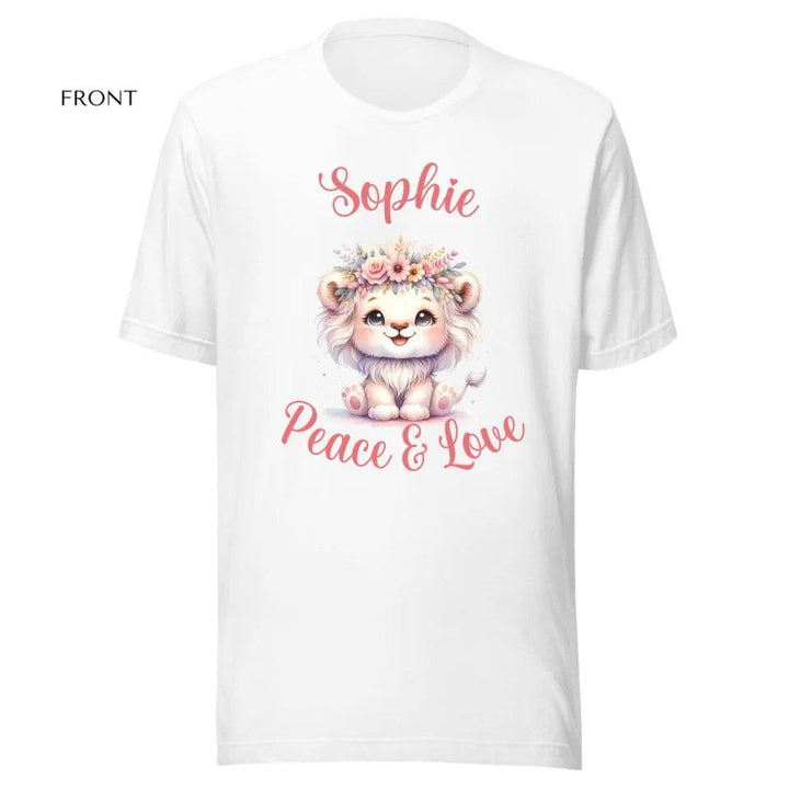 Custom Pastel Boho Lions T-Shirt - ART-TSH126 - ARTFULANE