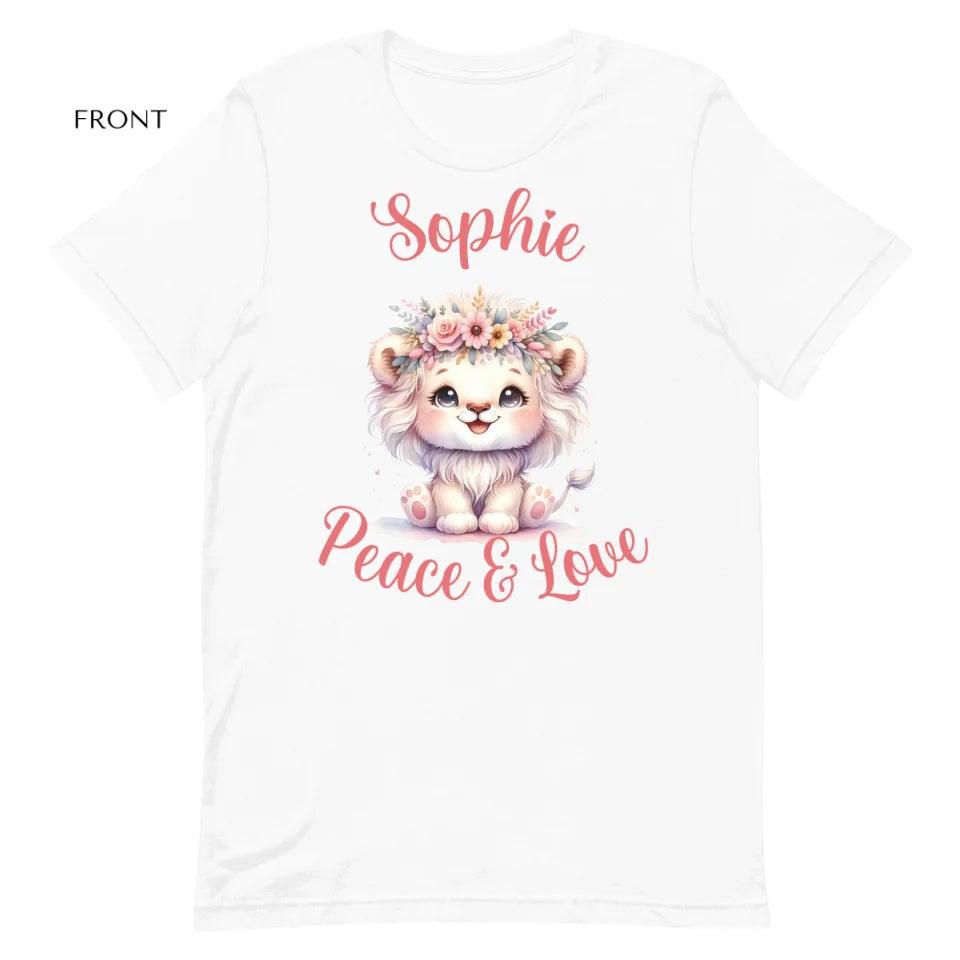 Custom Pastel Boho Lions T-Shirt - ART-TSH126 - ARTFULANE