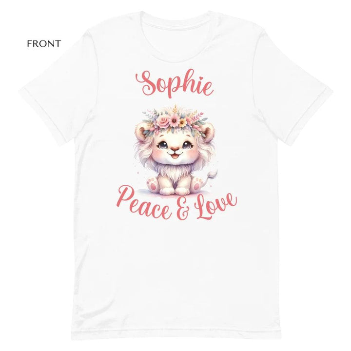 Custom Pastel Boho Lions T-Shirt - ART-TSH126 - ARTFULANE