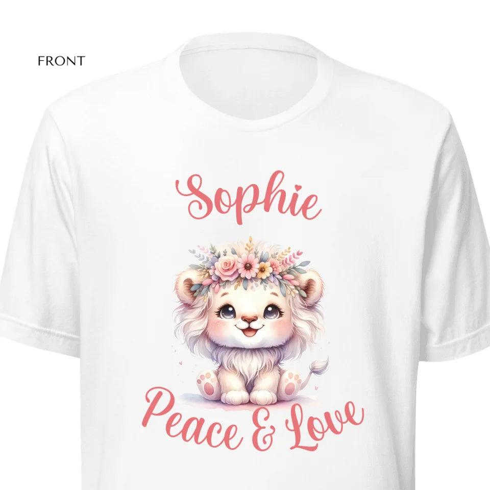 Custom Pastel Boho Lions T-Shirt - ART-TSH126 - ARTFULANE