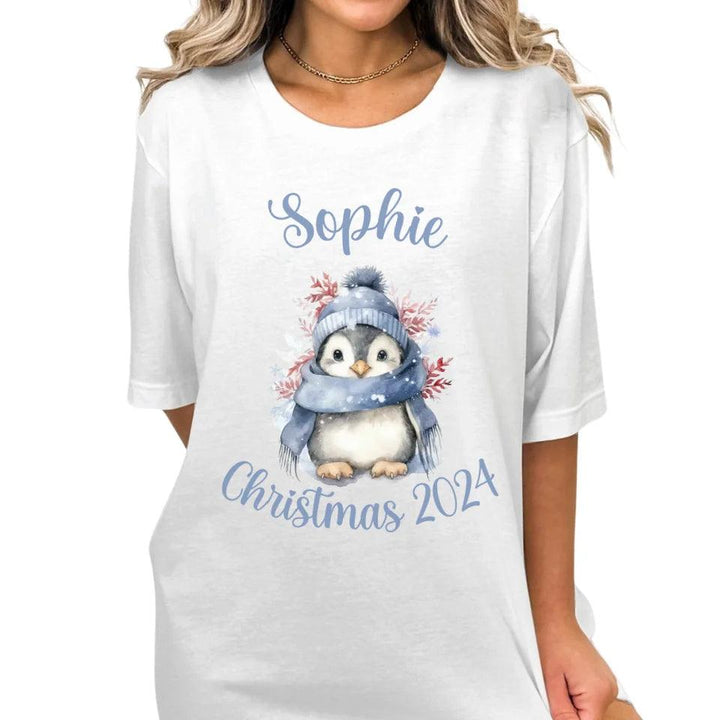 Custom Winter Penguins T-Shirt - ART-TSH127 - ARTFULANE