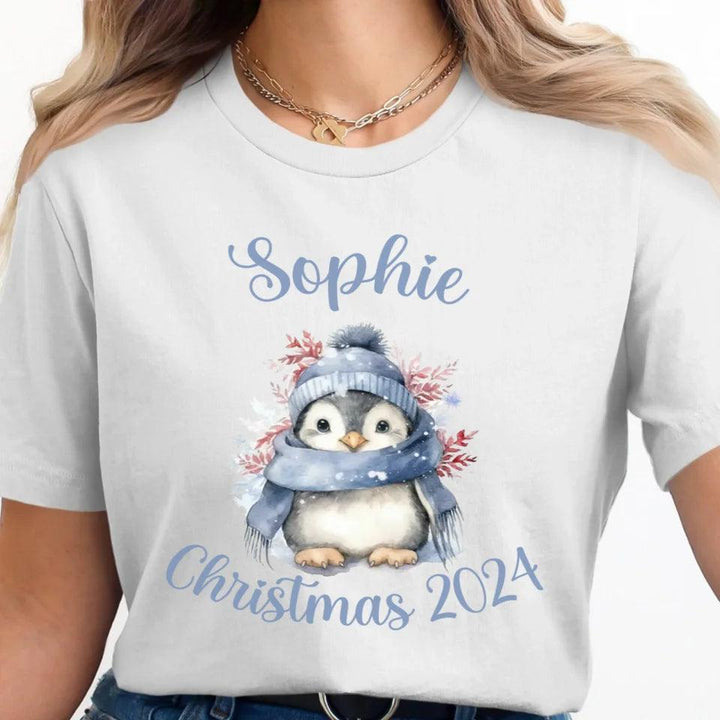 Custom Winter Penguins T-Shirt - ART-TSH127 - ARTFULANE