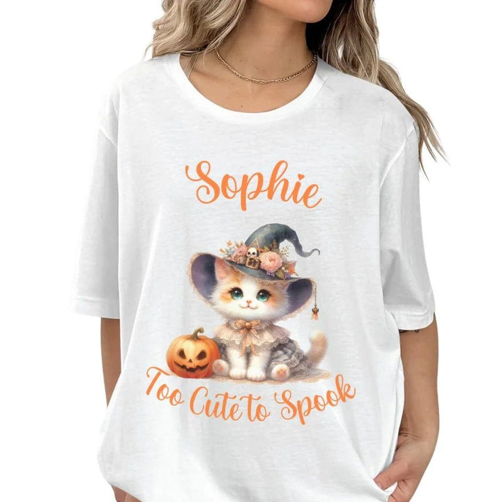 Custom Halloween Witch Cats T-Shirt - ART-TSH131 - ARTFULANE