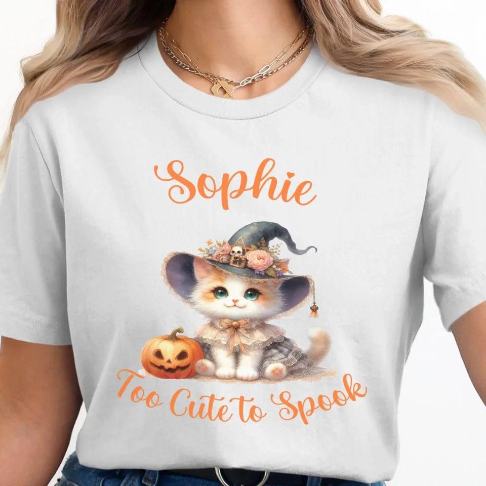 Custom Halloween Witch Cats T-Shirt - ART-TSH131 - ARTFULANE