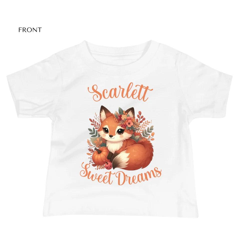 Custom Autumn Red Foxes T-Shirt - ART-TSH133 - ARTFULANE