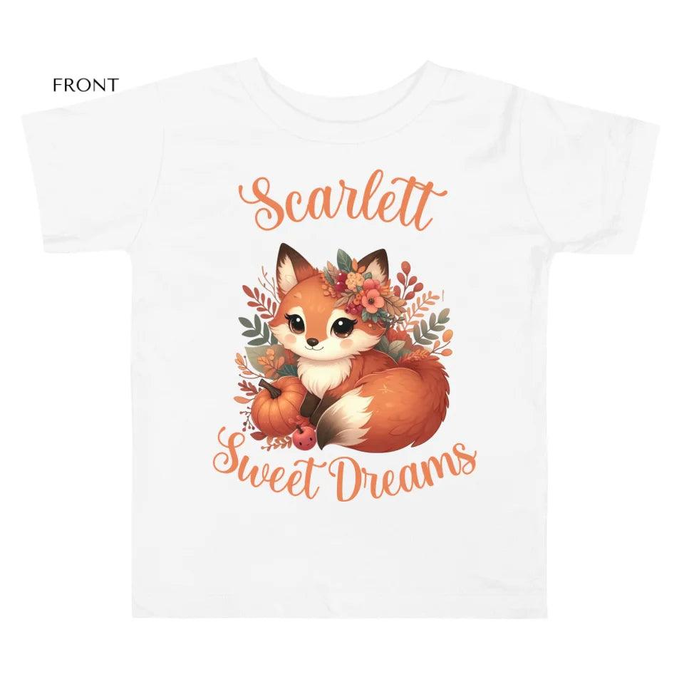 Custom Autumn Red Foxes T-Shirt - ART-TSH133 - ARTFULANE