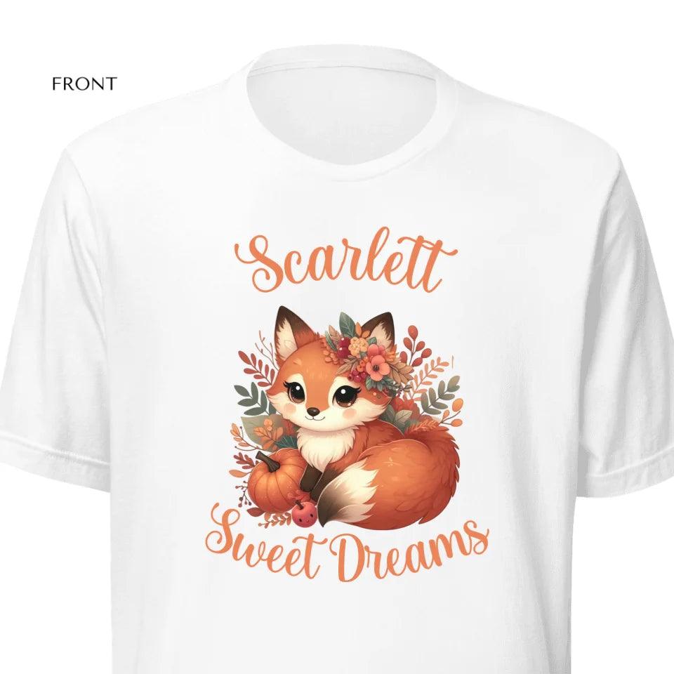 Custom Autumn Red Foxes T-Shirt - ART-TSH133 - ARTFULANE