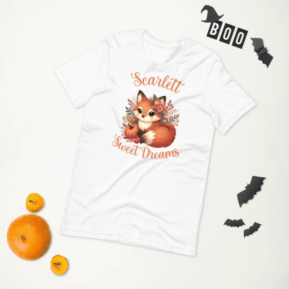 Custom Autumn Red Foxes T-Shirt - ART-TSH133 - ARTFULANE