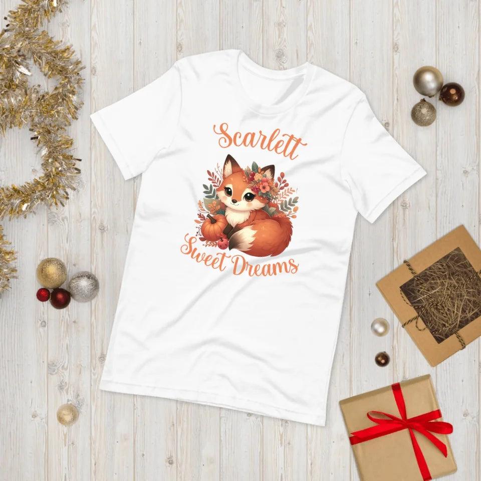 Custom Autumn Red Foxes T-Shirt - ART-TSH133 - ARTFULANE