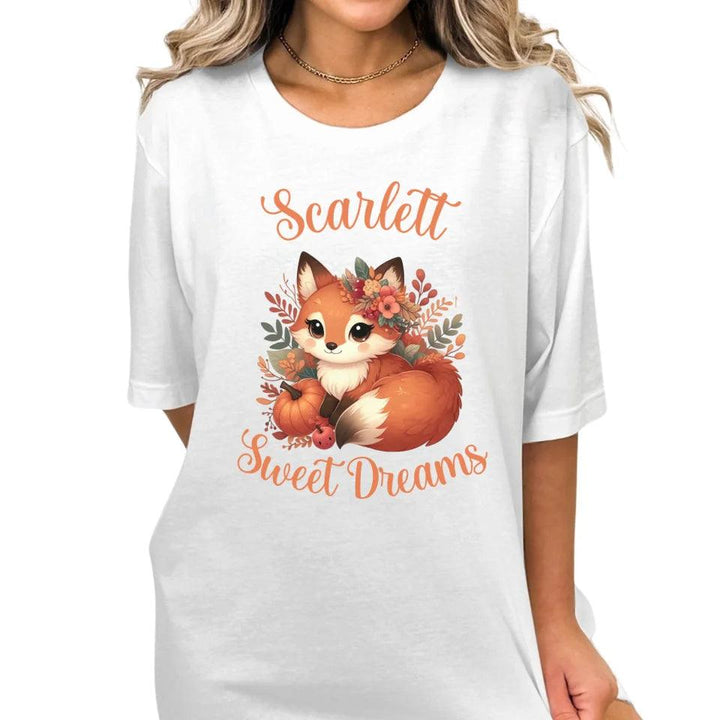 Custom Autumn Red Foxes T-Shirt - ART-TSH133 - ARTFULANE