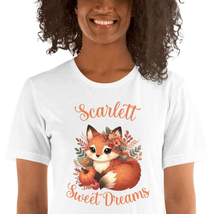 Custom Autumn Red Foxes T-Shirt - ART-TSH133 - ARTFULANE