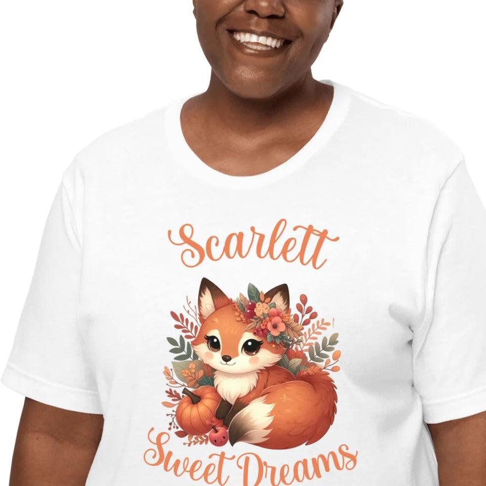 Custom Autumn Red Foxes T-Shirt - ART-TSH133 - ARTFULANE