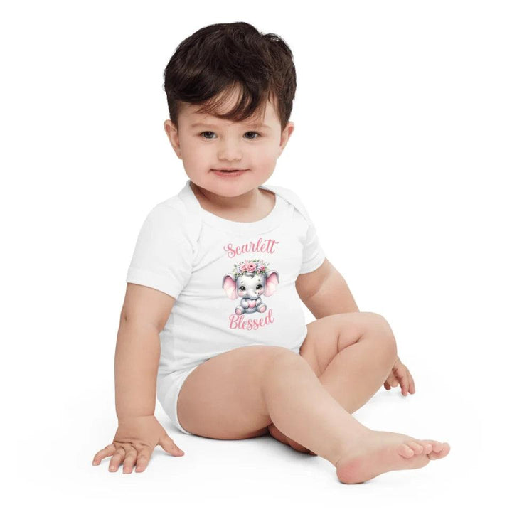 Custom Baby Elephant Pink Nursery T-Shirt - ART-TSH134 - ARTFULANE