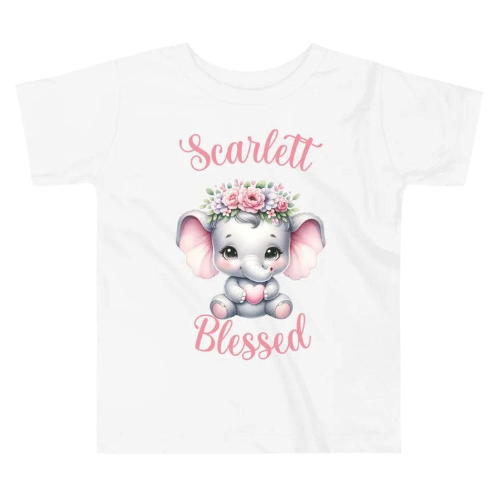 Custom Baby Elephant Pink Nursery T-Shirt - ART-TSH134 - ARTFULANE