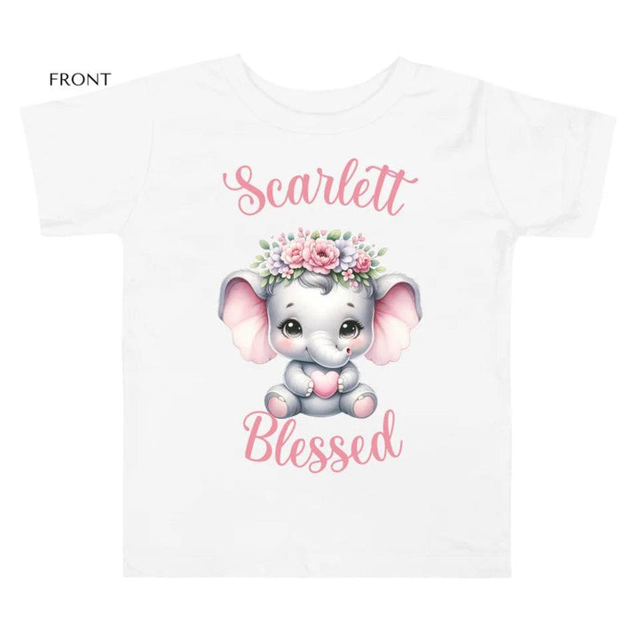 Custom Baby Elephant Pink Nursery T-Shirt - ART-TSH134 - ARTFULANE