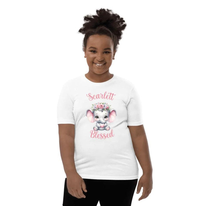 Custom Baby Elephant Pink Nursery T-Shirt - ART-TSH134 - ARTFULANE