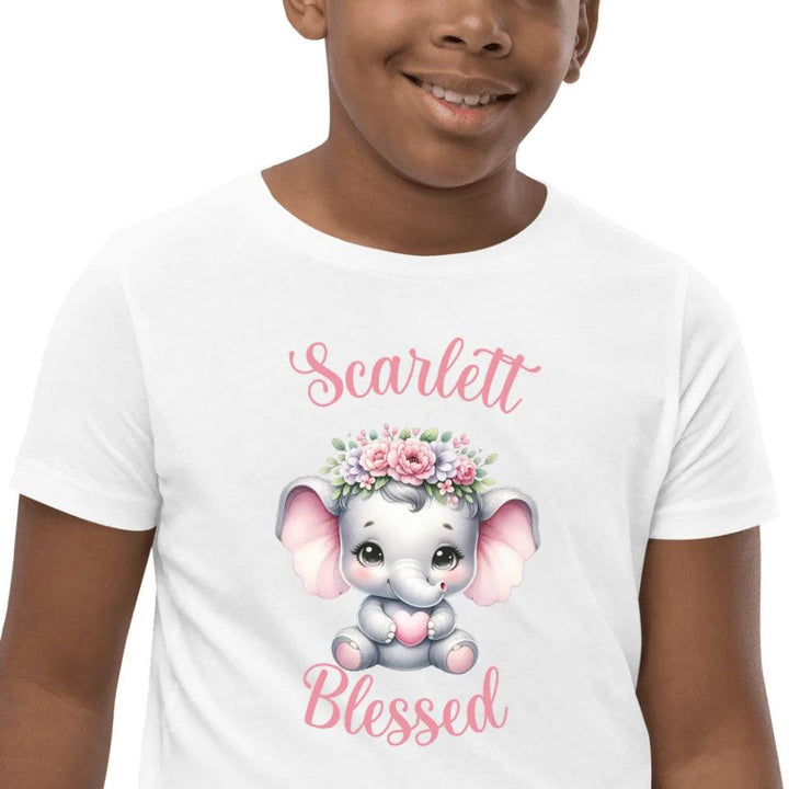 Custom Baby Elephant Pink Nursery T-Shirt - ART-TSH134 - ARTFULANE