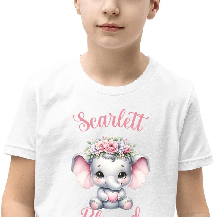 Custom Baby Elephant Pink Nursery T-Shirt - ART-TSH134 - ARTFULANE