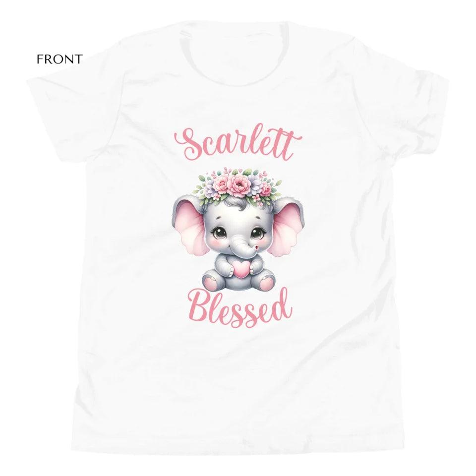 Custom Baby Elephant Pink Nursery T-Shirt - ART-TSH134 - ARTFULANE