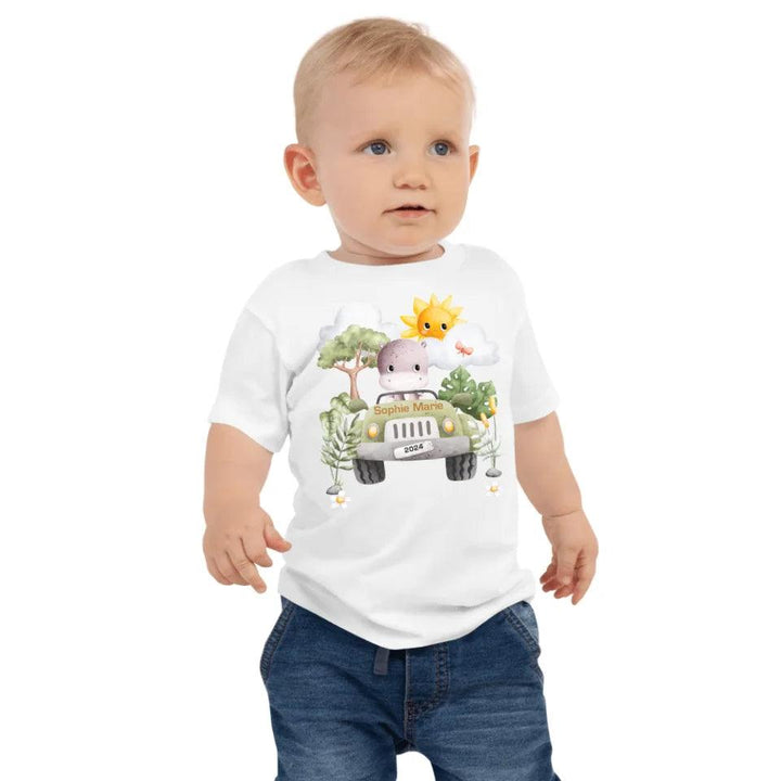 Custom Watercolor Safari Animal Adventure T-Shirt - ART-TSH135 - ARTFULANE