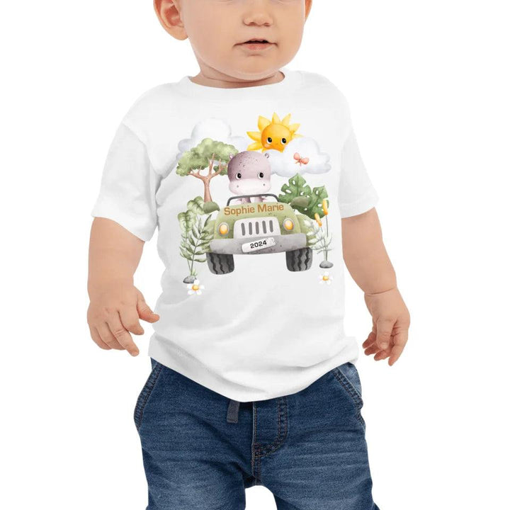 Custom Watercolor Safari Animal Adventure T-Shirt - ART-TSH135 - ARTFULANE