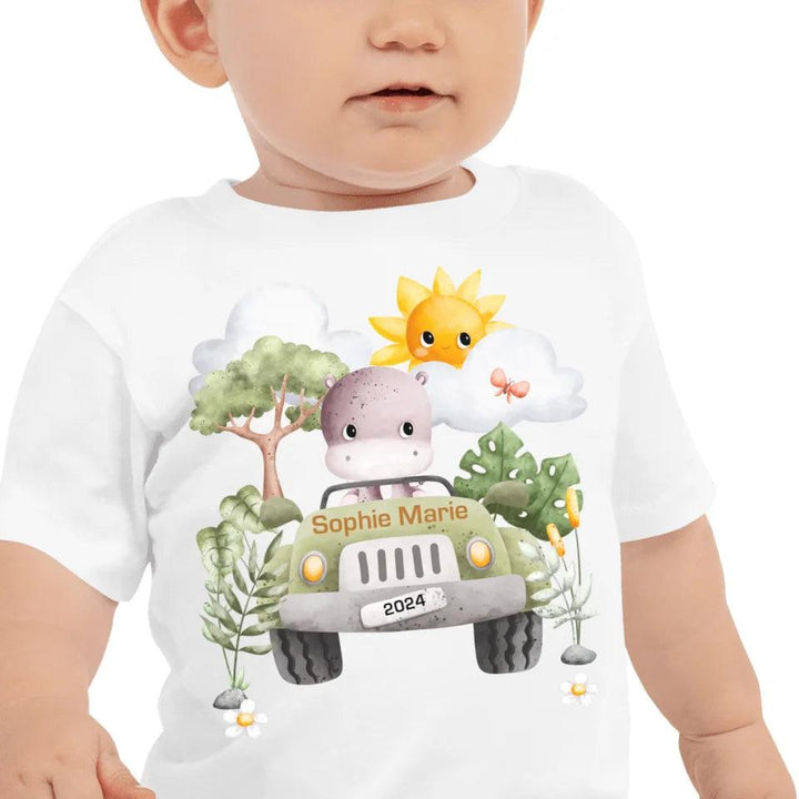 Custom Watercolor Safari Animal Adventure T-Shirt - ART-TSH135 - ARTFULANE