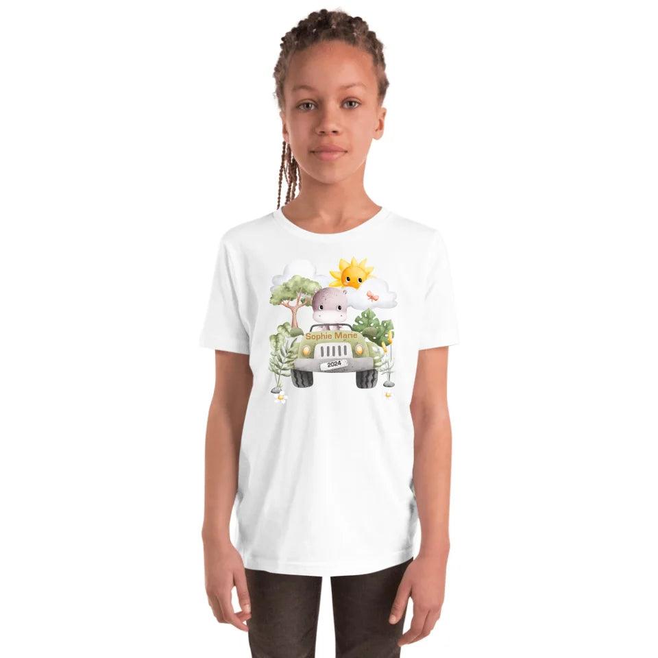 Custom Watercolor Safari Animal Adventure T-Shirt - ART-TSH135 - ARTFULANE