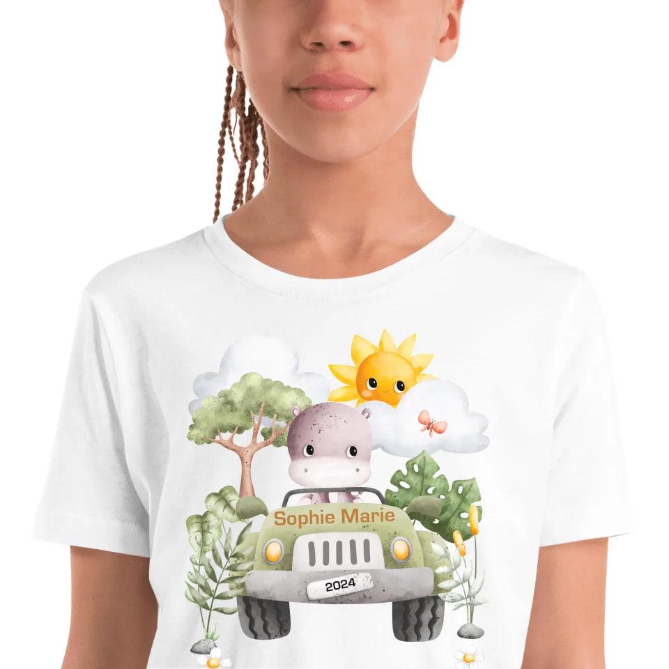 Custom Watercolor Safari Animal Adventure T-Shirt - ART-TSH135 - ARTFULANE