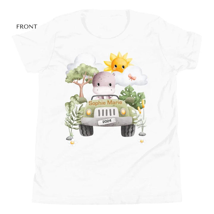 Custom Watercolor Safari Animal Adventure T-Shirt - ART-TSH135 - ARTFULANE