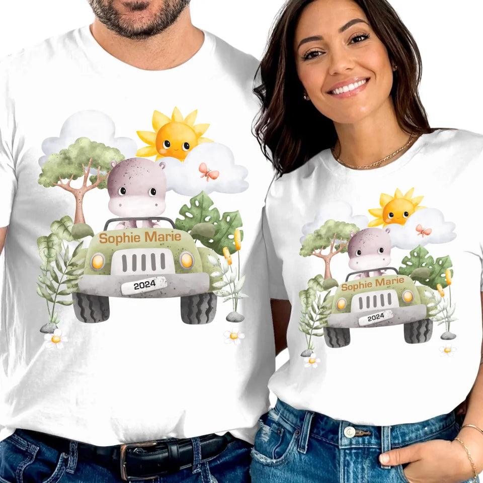 Custom Watercolor Safari Animal Adventure T-Shirt - ART-TSH135 - ARTFULANE