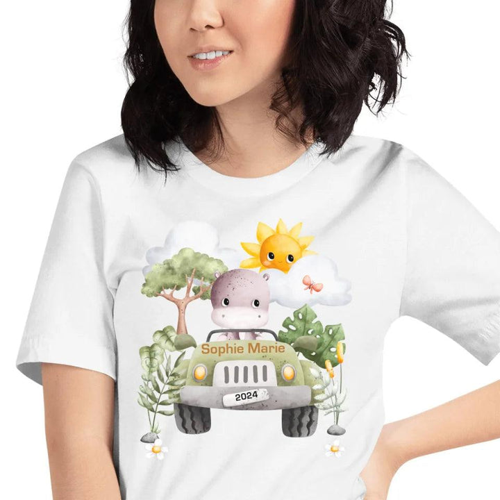 Custom Watercolor Safari Animal Adventure T-Shirt - ART-TSH135 - ARTFULANE