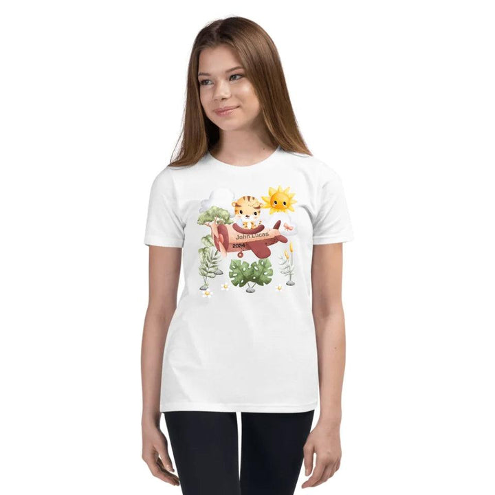 Custom Watercolor Safari Animal Pilot T-Shirt - ART-TSH136 - ARTFULANE