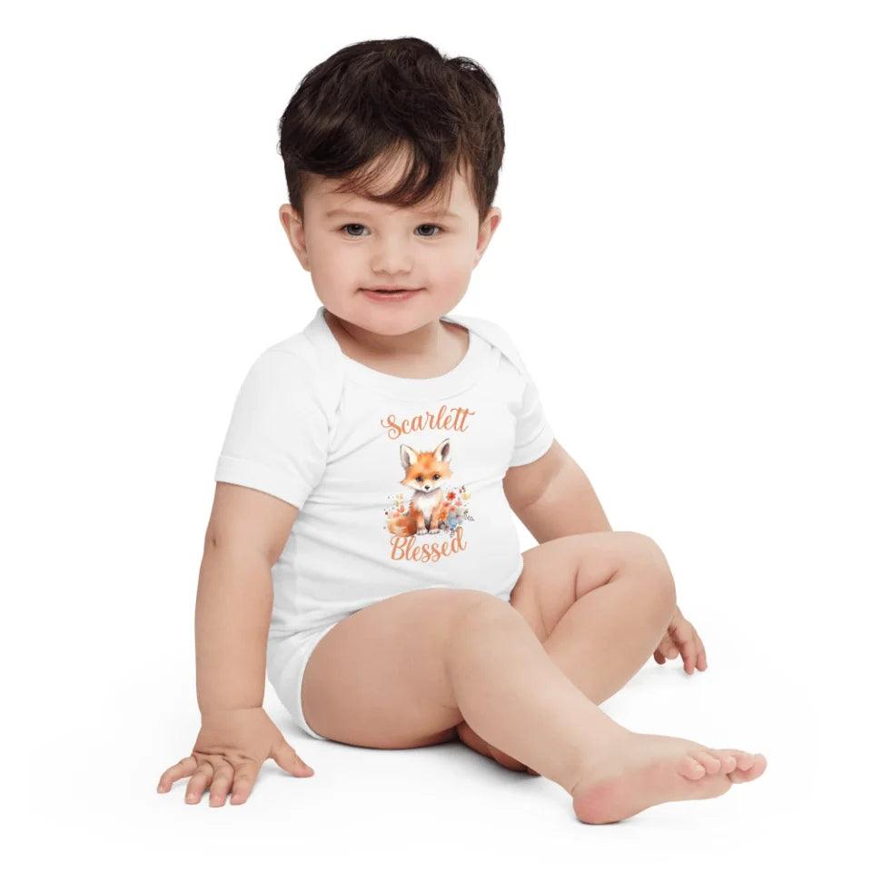 Custom Watercolor Baby Fox T-Shirt - ART-TSH137 - ARTFULANE