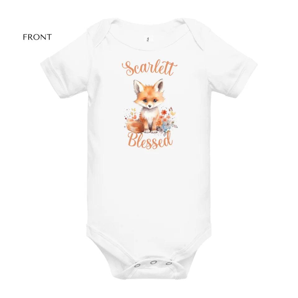 Custom Watercolor Baby Fox T-Shirt - ART-TSH137 - ARTFULANE