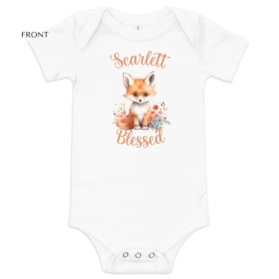 Custom Watercolor Baby Fox T-Shirt - ART-TSH137 - ARTFULANE