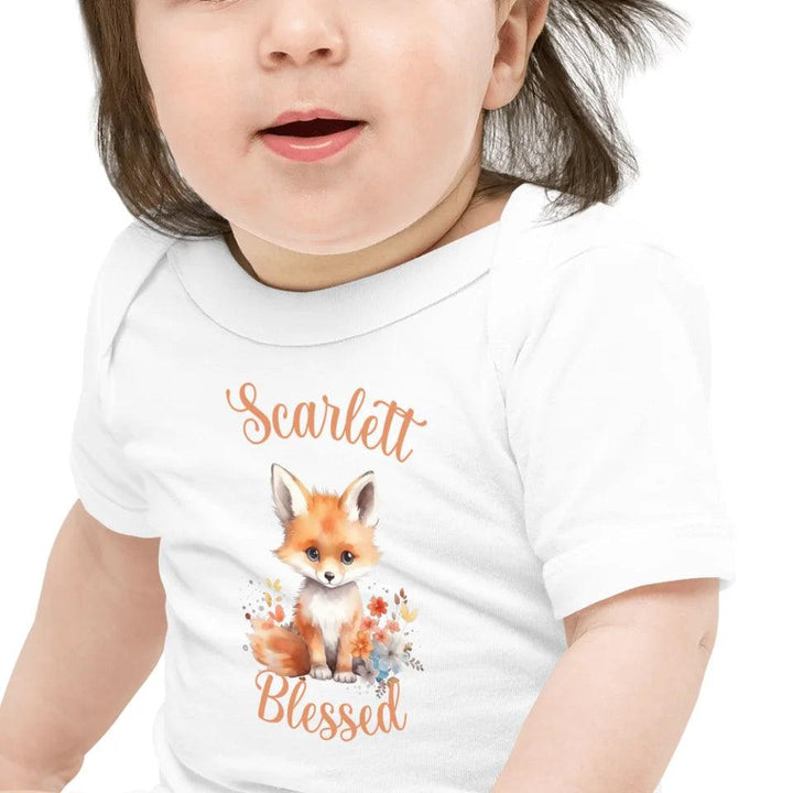 Custom Watercolor Baby Fox T-Shirt - ART-TSH137 - ARTFULANE