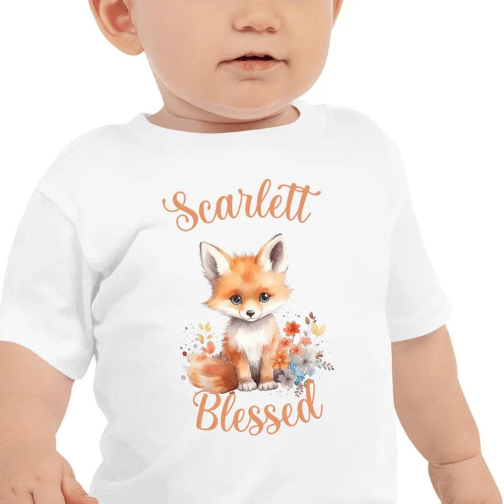 Custom Watercolor Baby Fox T-Shirt - ART-TSH137 - ARTFULANE