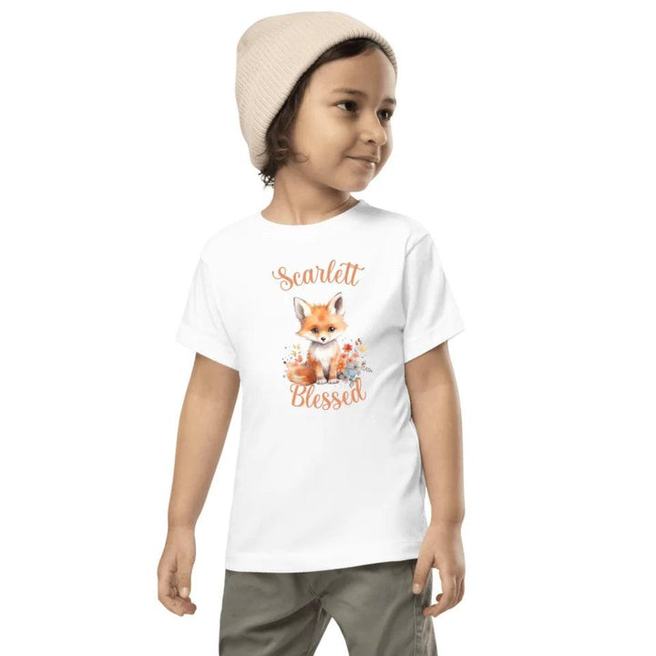 Custom Watercolor Baby Fox T-Shirt - ART-TSH137 - ARTFULANE