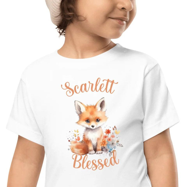 Custom Watercolor Baby Fox T-Shirt - ART-TSH137 - ARTFULANE