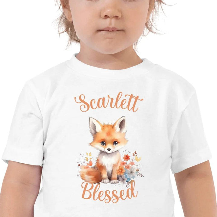 Custom Watercolor Baby Fox T-Shirt - ART-TSH137 - ARTFULANE