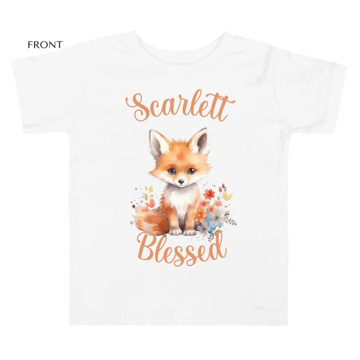 Custom Watercolor Baby Fox T-Shirt - ART-TSH137 - ARTFULANE