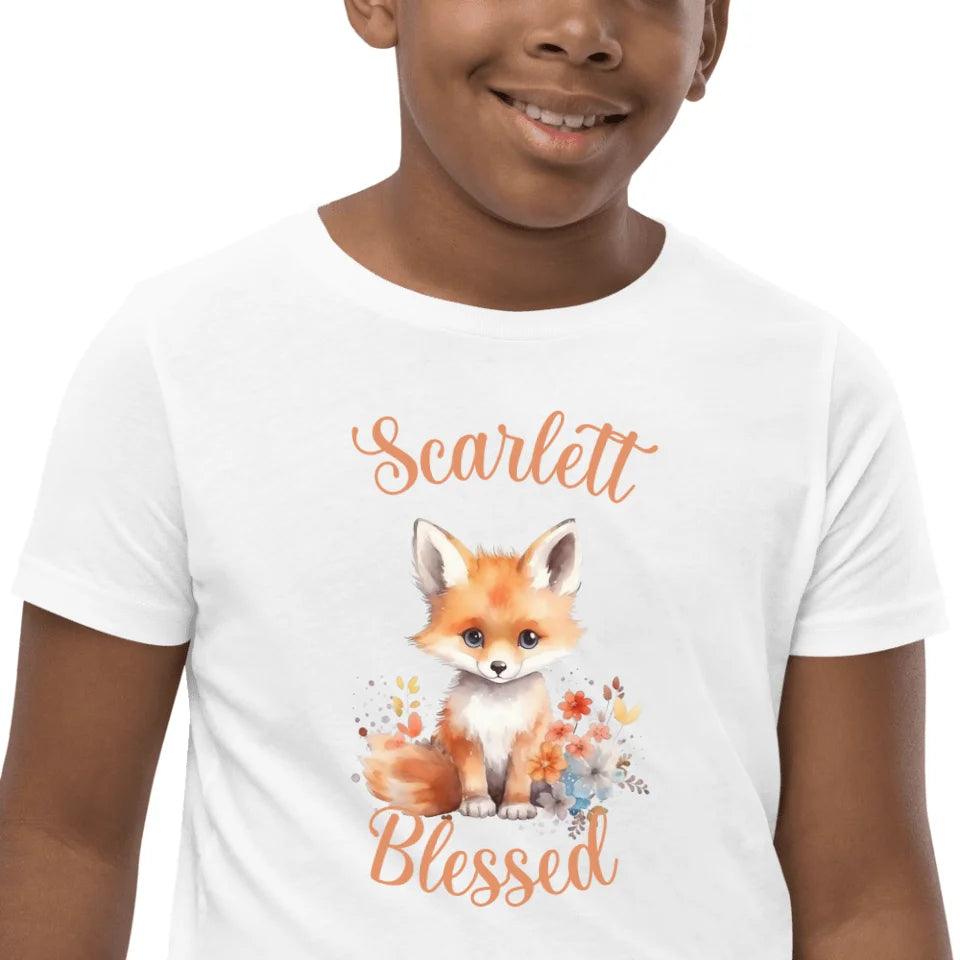 Custom Watercolor Baby Fox T-Shirt - ART-TSH137 - ARTFULANE