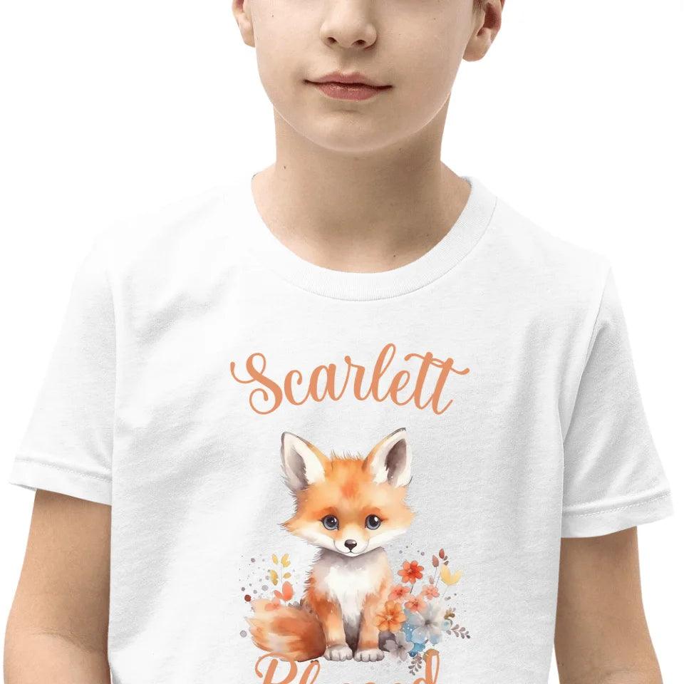 Custom Watercolor Baby Fox T-Shirt - ART-TSH137 - ARTFULANE