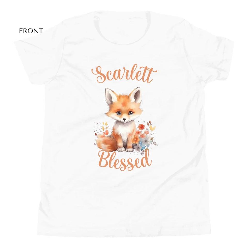 Custom Watercolor Baby Fox T-Shirt - ART-TSH137 - ARTFULANE