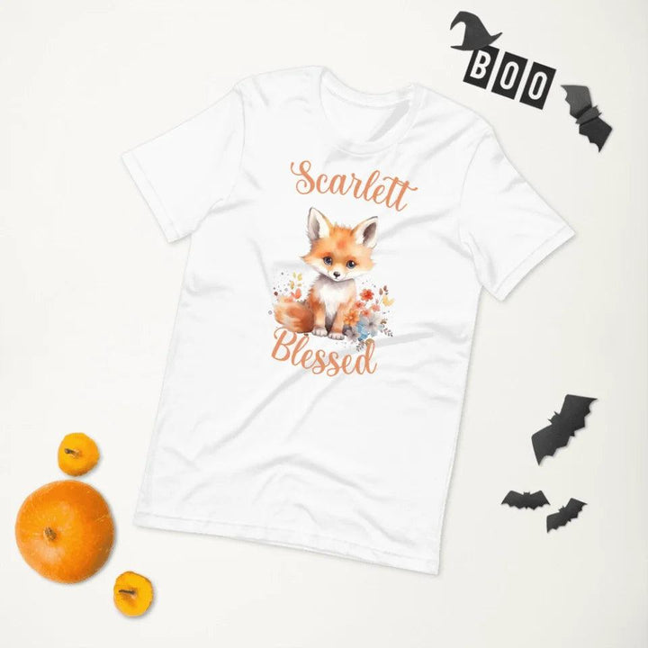 Custom Watercolor Baby Fox T-Shirt - ART-TSH137 - ARTFULANE