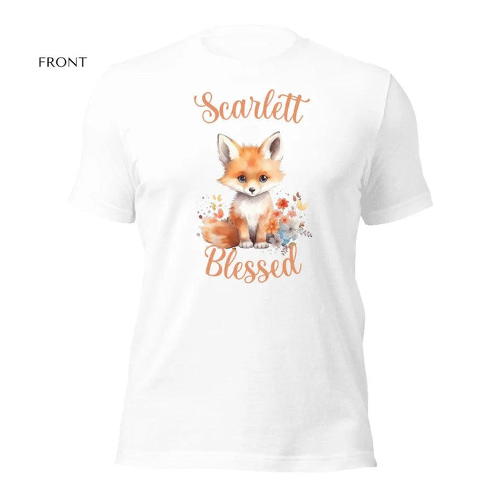 Custom Watercolor Baby Fox T-Shirt - ART-TSH137 - ARTFULANE