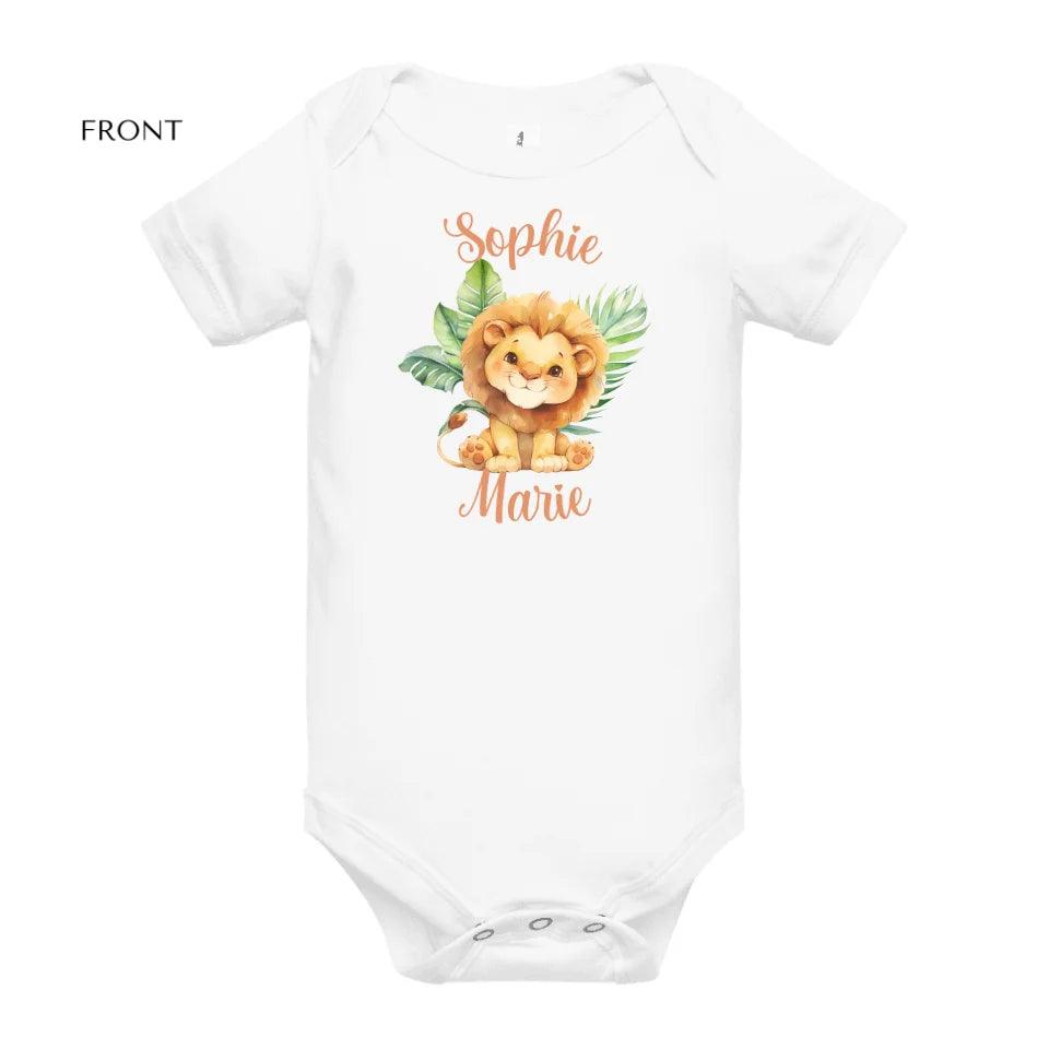 Custom Watercolor Baby Safari Animals T-Shirt - ART-TSH138 - ARTFULANE