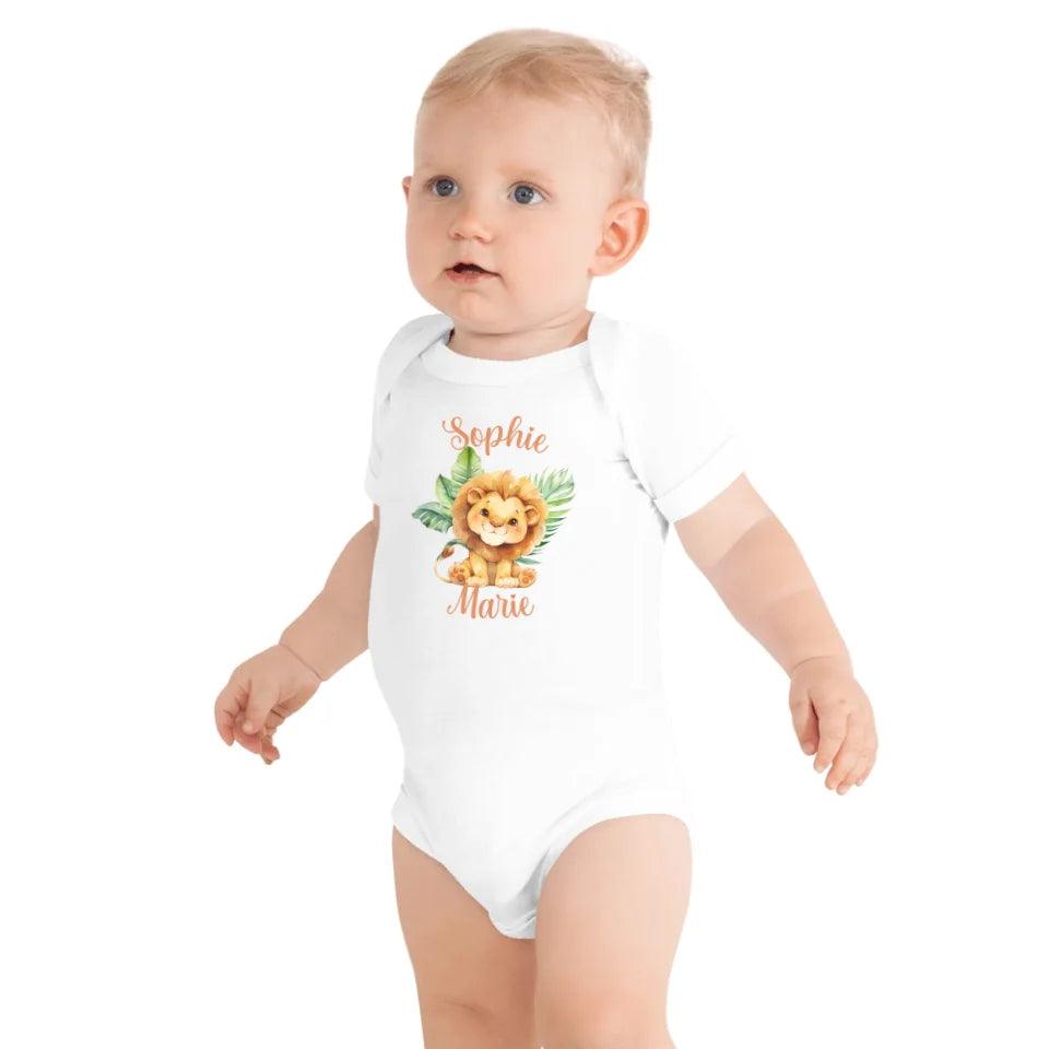 Custom Watercolor Baby Safari Animals T-Shirt - ART-TSH138 - ARTFULANE