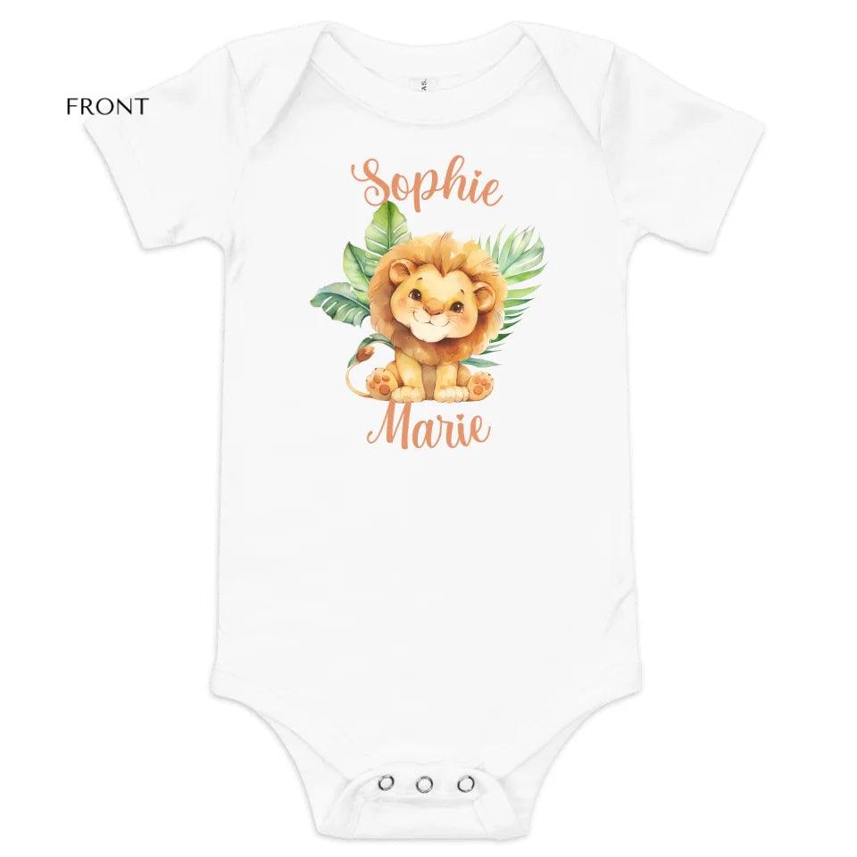 Custom Watercolor Baby Safari Animals T-Shirt - ART-TSH138 - ARTFULANE