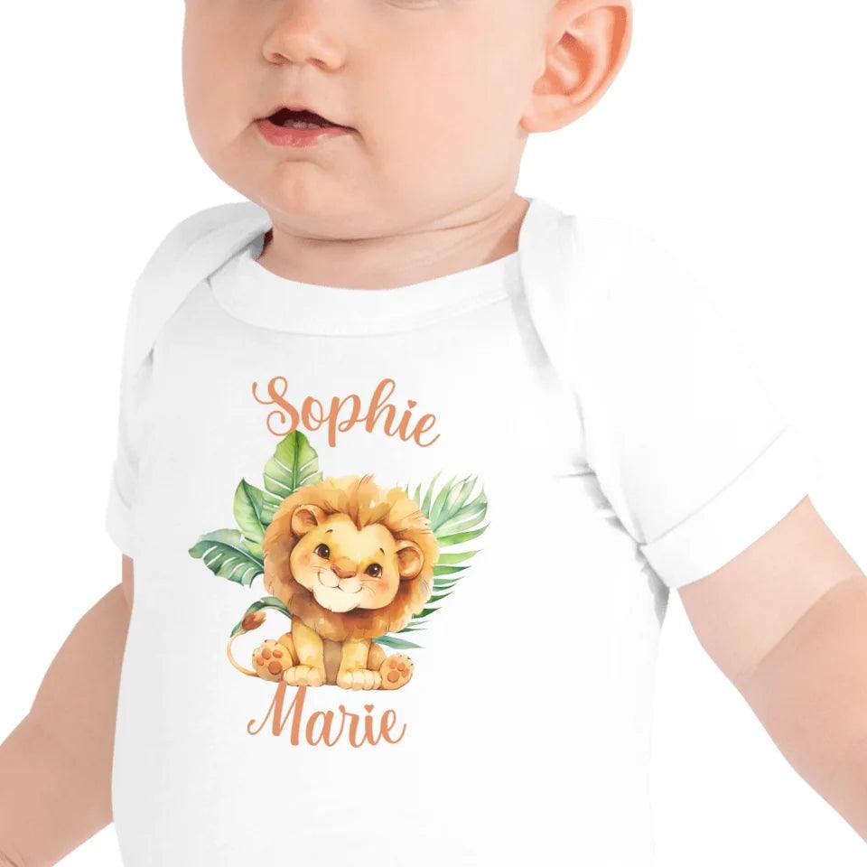 Custom Watercolor Baby Safari Animals T-Shirt - ART-TSH138 - ARTFULANE